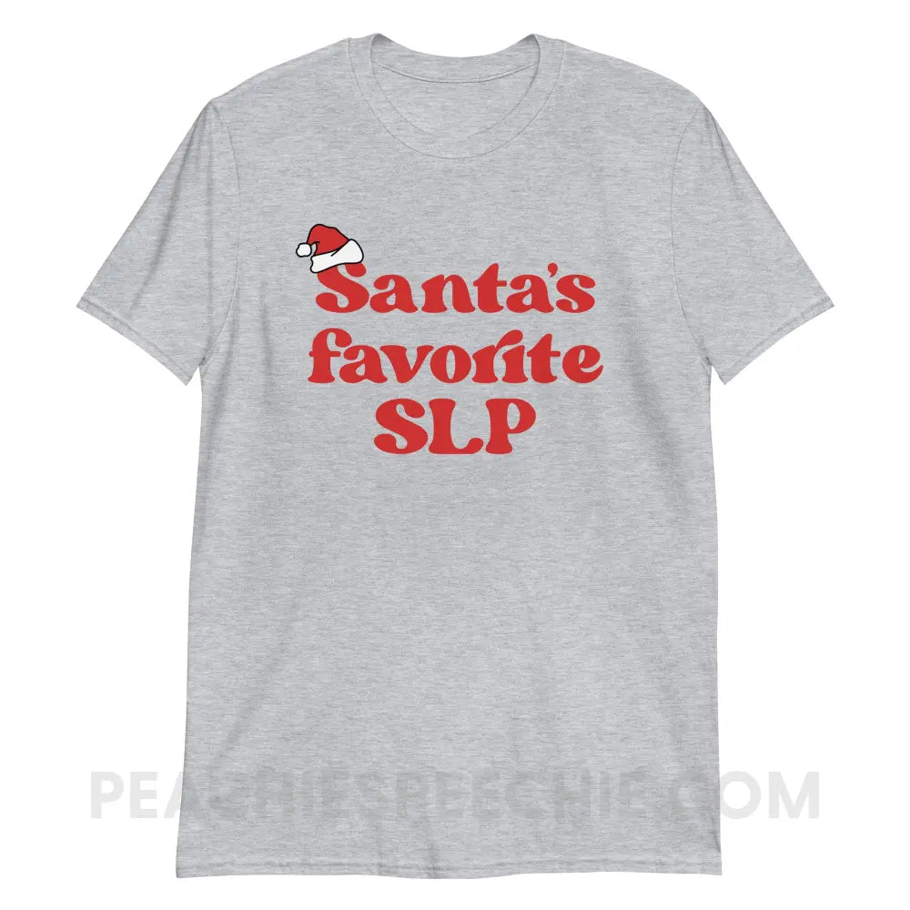 Santa’s Favorite SLP Classic Tee - Sport Grey / S T - Shirt peachiespeechie.com