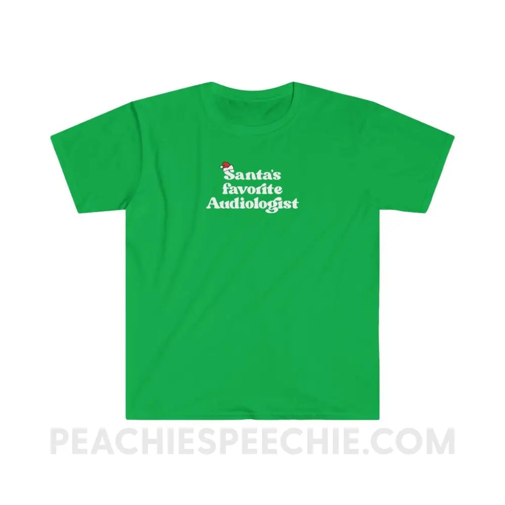 Santa’s Favorite Audiologist Classic Tee - Irish Green / S - T-Shirt peachiespeechie.com