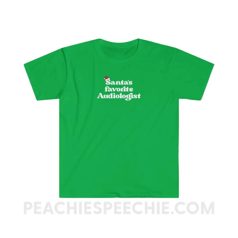 Santa’s Favorite Audiologist Classic Tee - Irish Green / S - T-Shirt peachiespeechie.com