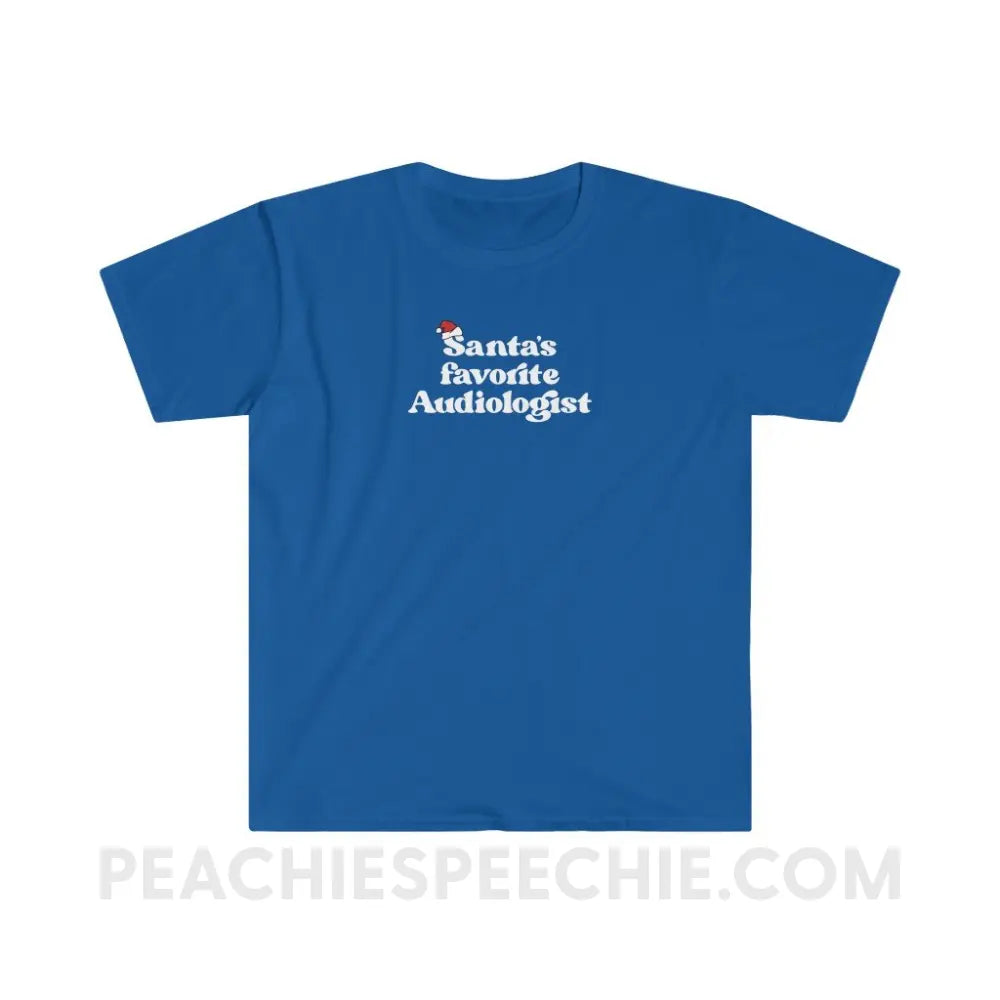 Santa’s Favorite Audiologist Classic Tee - Royal / S - T-Shirt peachiespeechie.com