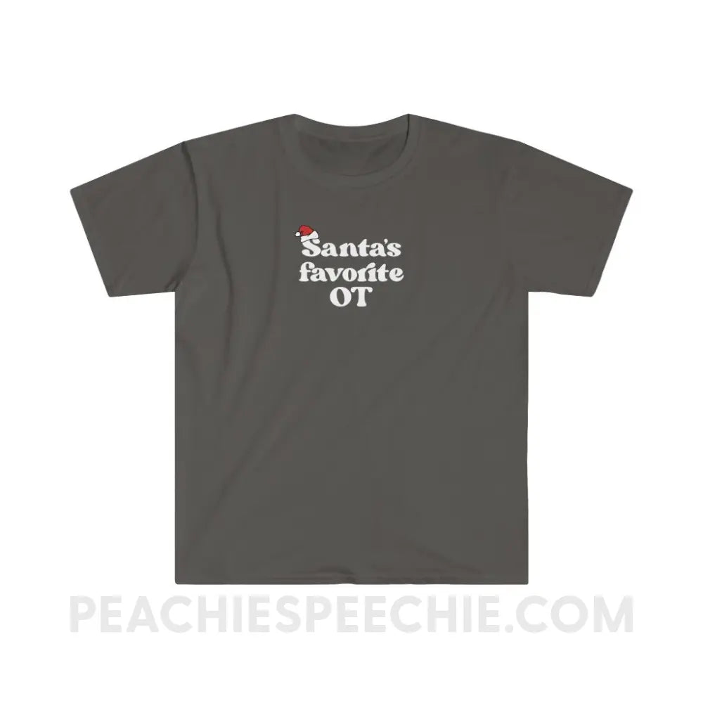Santa’s Favorite OT Classic Tee - Charcoal / S - T-Shirt peachiespeechie.com