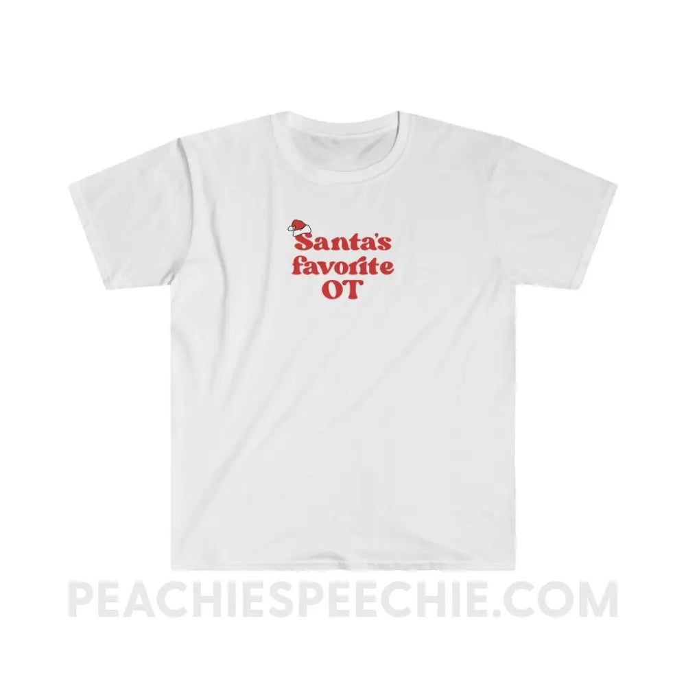 Santa’s Favorite OT Classic Tee - White / S - T-Shirt peachiespeechie.com