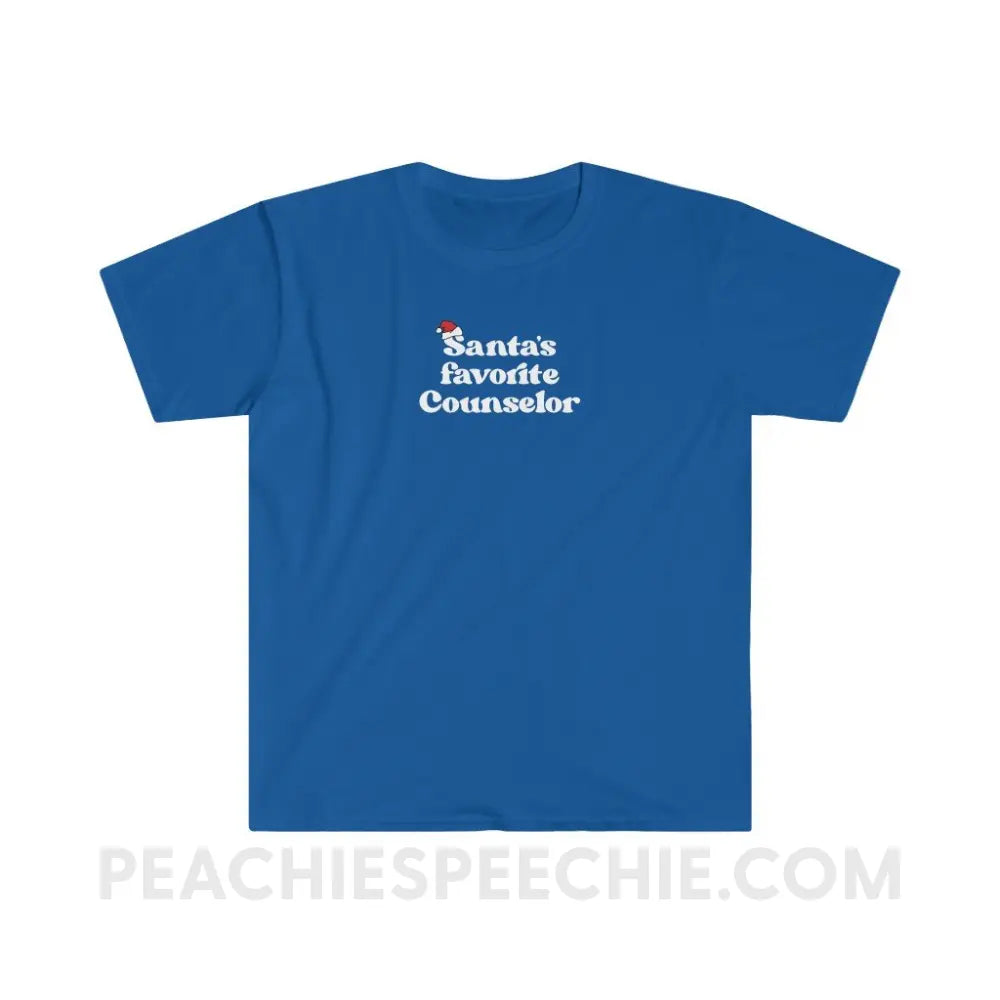 Santa’s Favorite Counselor Classic Tee - Royal / S - T-Shirt peachiespeechie.com