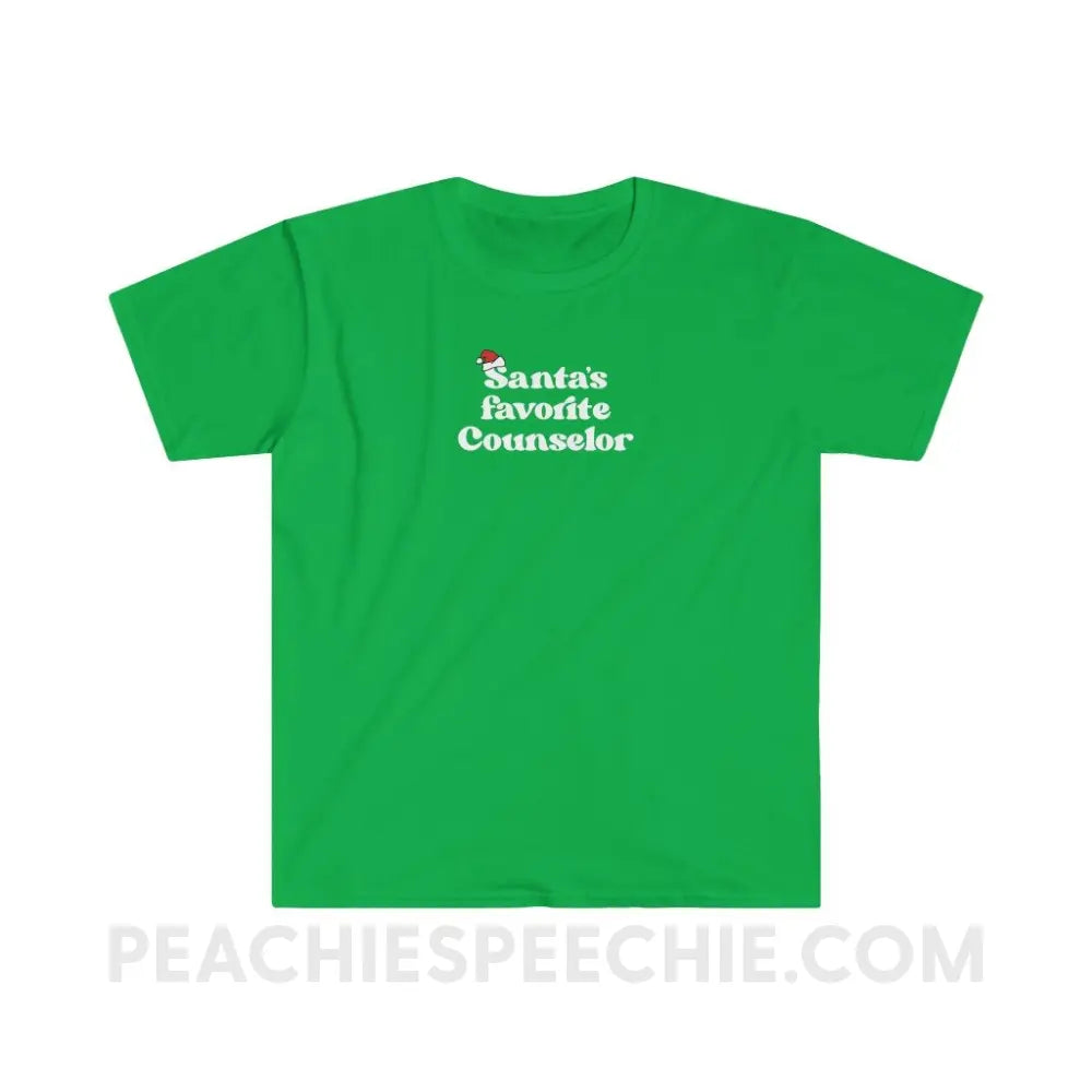 Santa’s Favorite Counselor Classic Tee - Irish Green / S - T-Shirt peachiespeechie.com