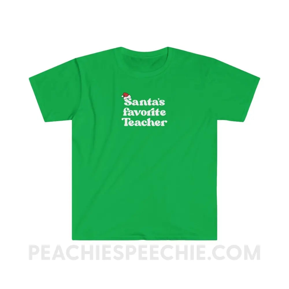 Santa’s Favorite Teacher Classic Tee - Irish Green / S - T-Shirt peachiespeechie.com