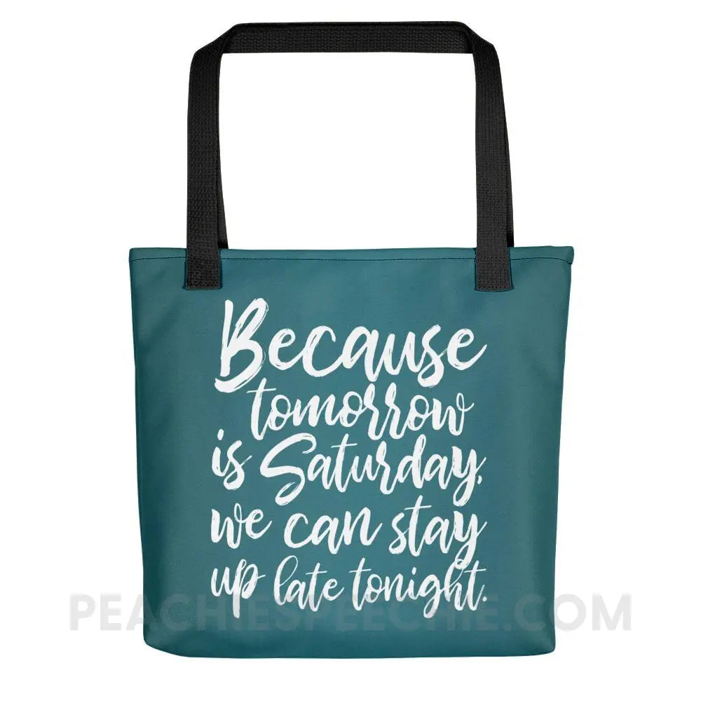 Saturday Tote Bag - Black - Bags peachiespeechie.com