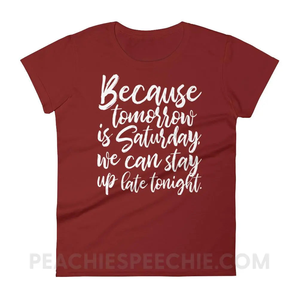 Saturday Women’s Trendy Tee - T-Shirts & Tops peachiespeechie.com