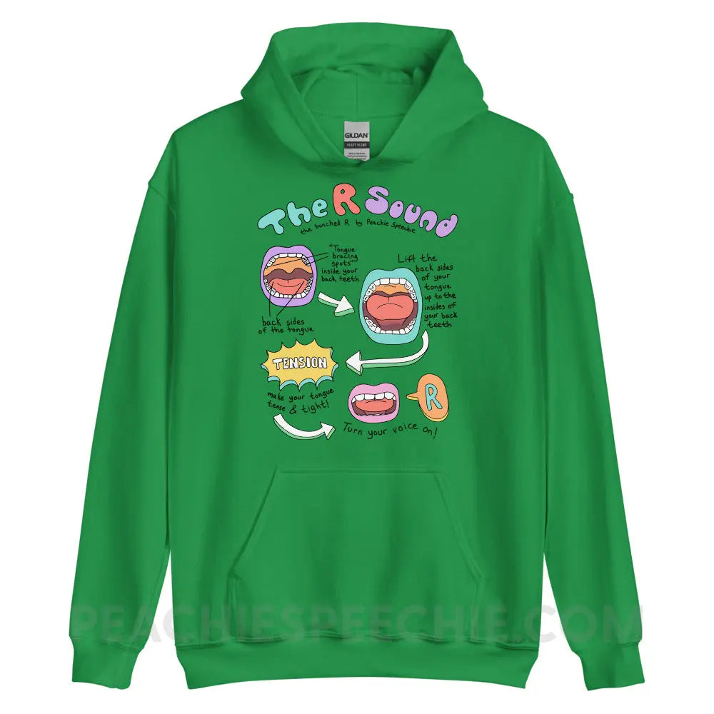 How To Say The Bunched R Sound Classic Hoodie - Irish Green / S - peachiespeechie.com