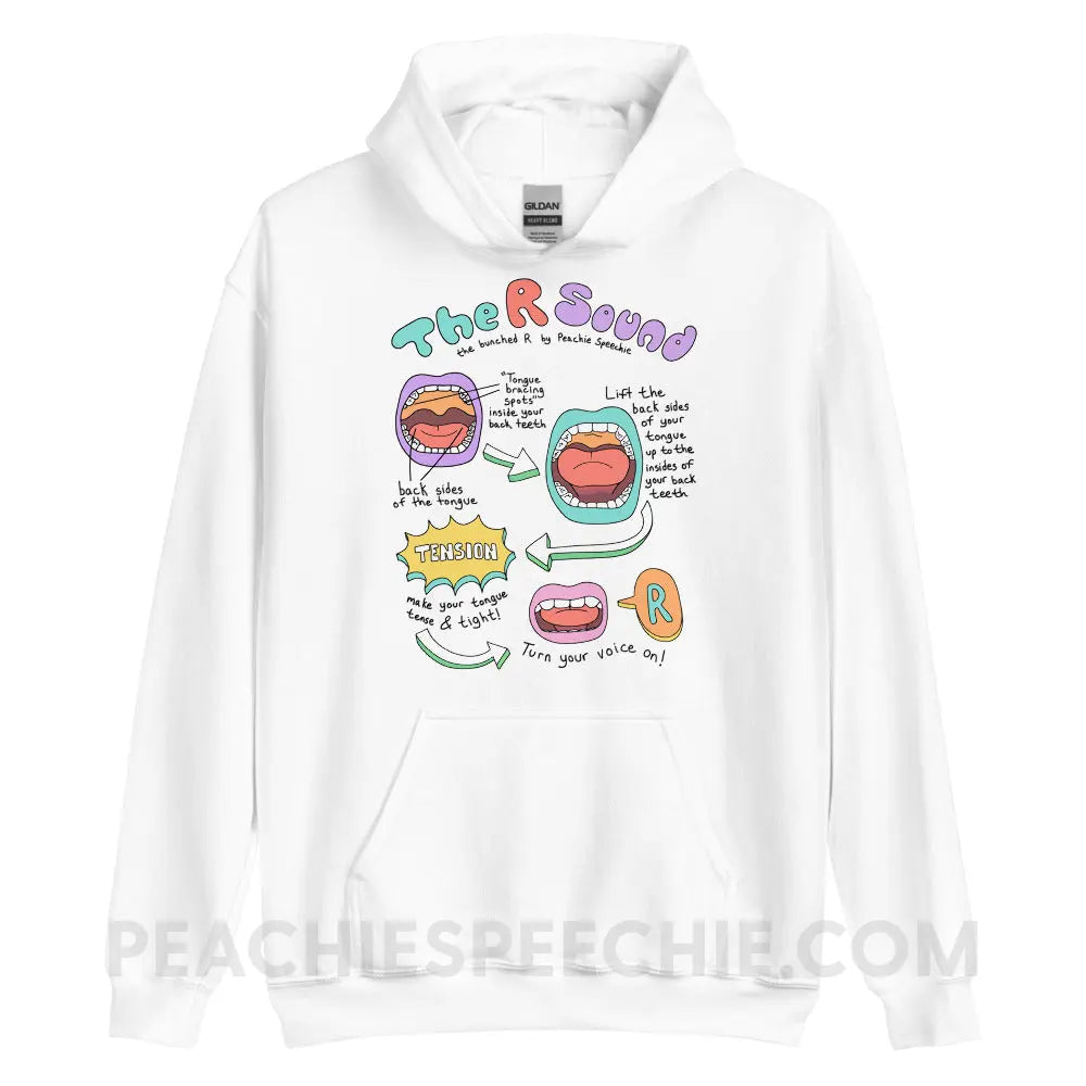 How To Say The Bunched R Sound Classic Hoodie - peachiespeechie.com