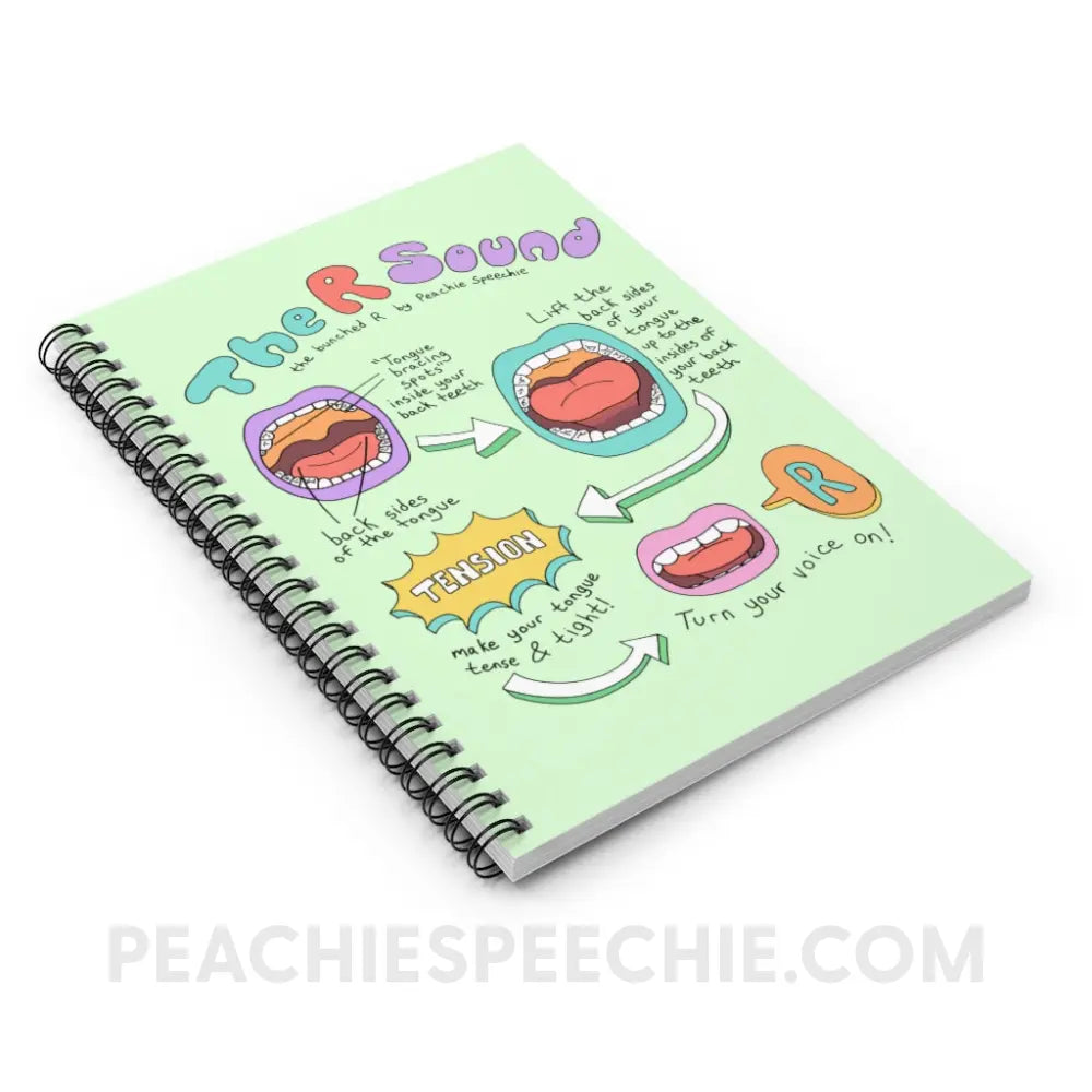 How To Say The Bunched R Sound Notebook - Paper products peachiespeechie.com