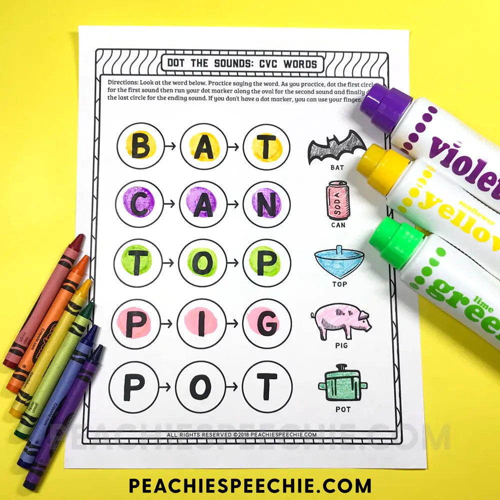 I Can Say Final Consonants: Speech Therapy Workbook - Materials peachiespeechie.com