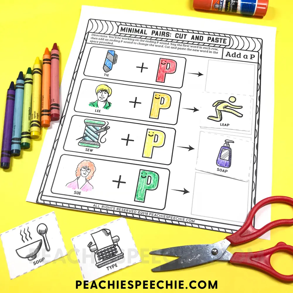 I Can Say Final Consonants: Speech Therapy Workbook - Materials peachiespeechie.com