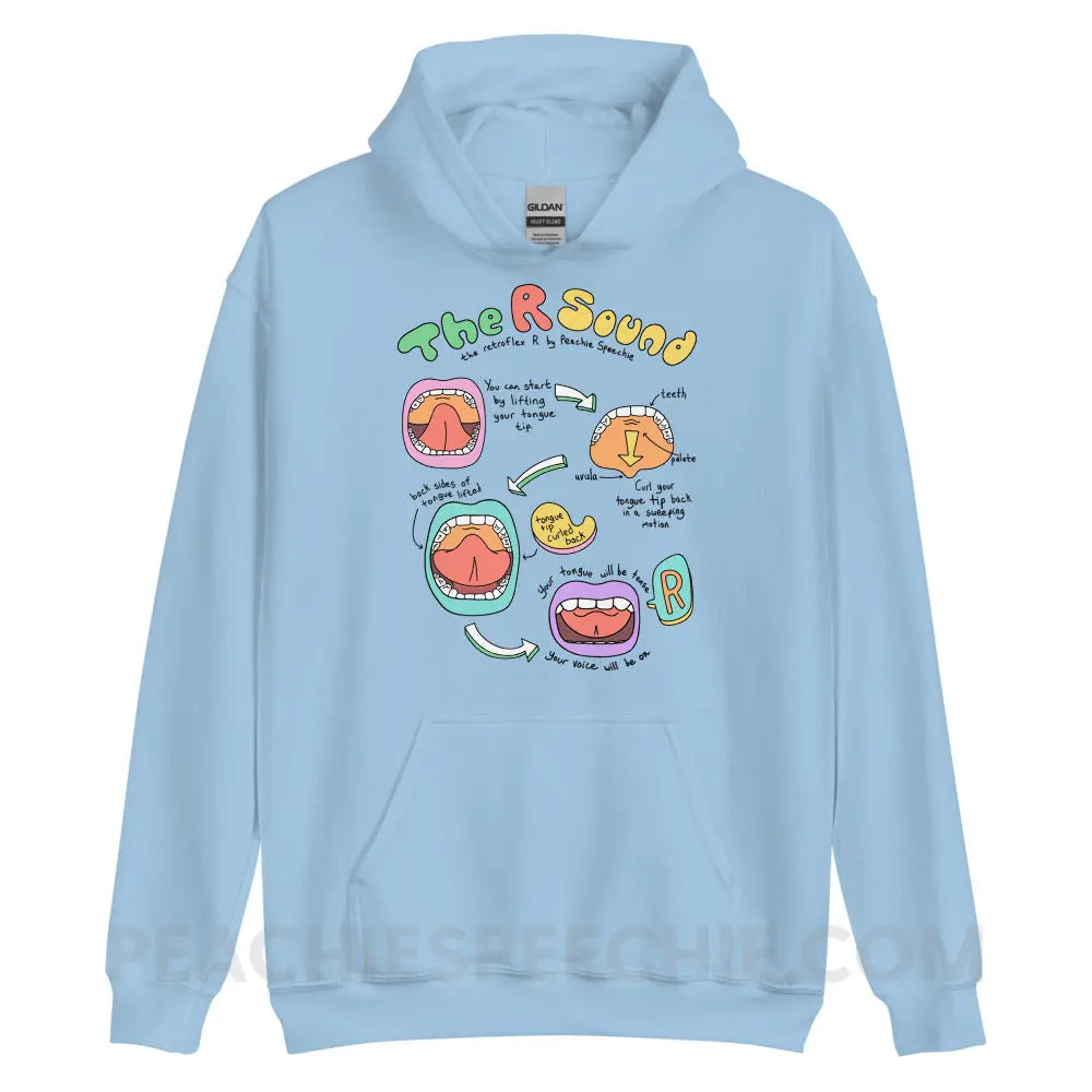 How To Say The Retroflex R Sound Classic Hoodie - Light Blue / S - peachiespeechie.com