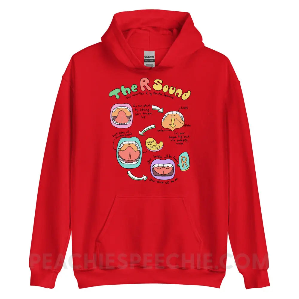 How To Say The Retroflex R Sound Classic Hoodie - Red / S - peachiespeechie.com