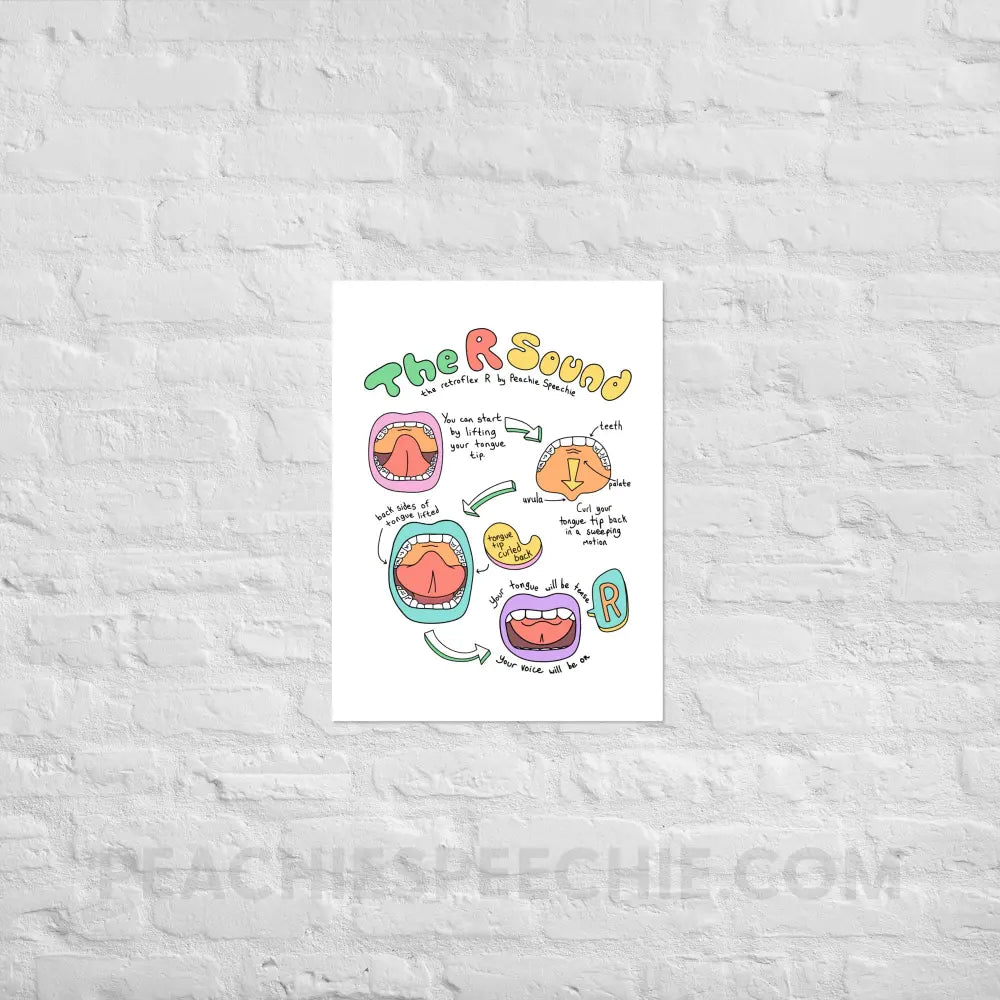 How To Say The Retroflex R Sound Poster - 18″×24″ - peachiespeechie.com