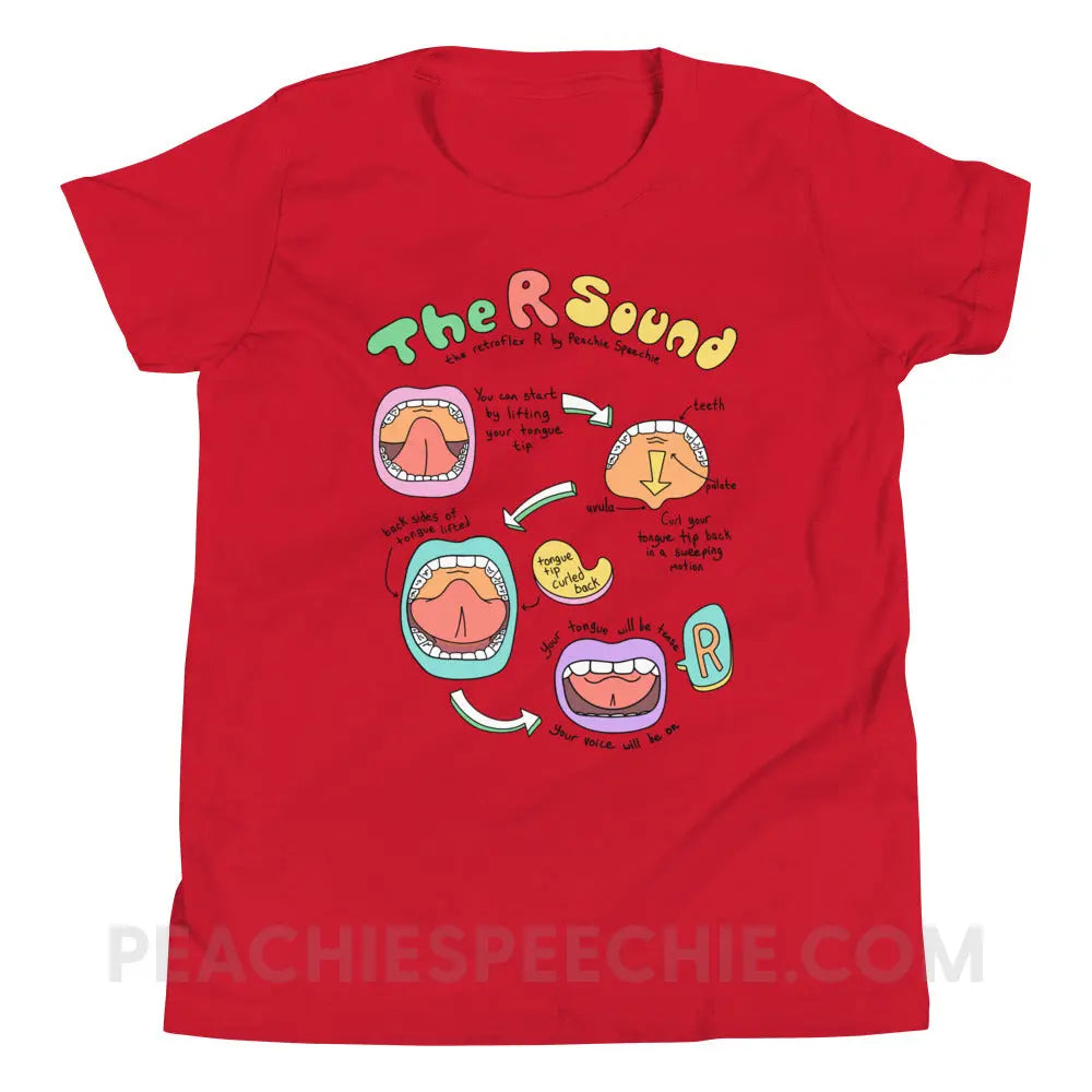 How To Say The Retroflex R Sound Premium Youth Tee - Red / S - peachiespeechie.com