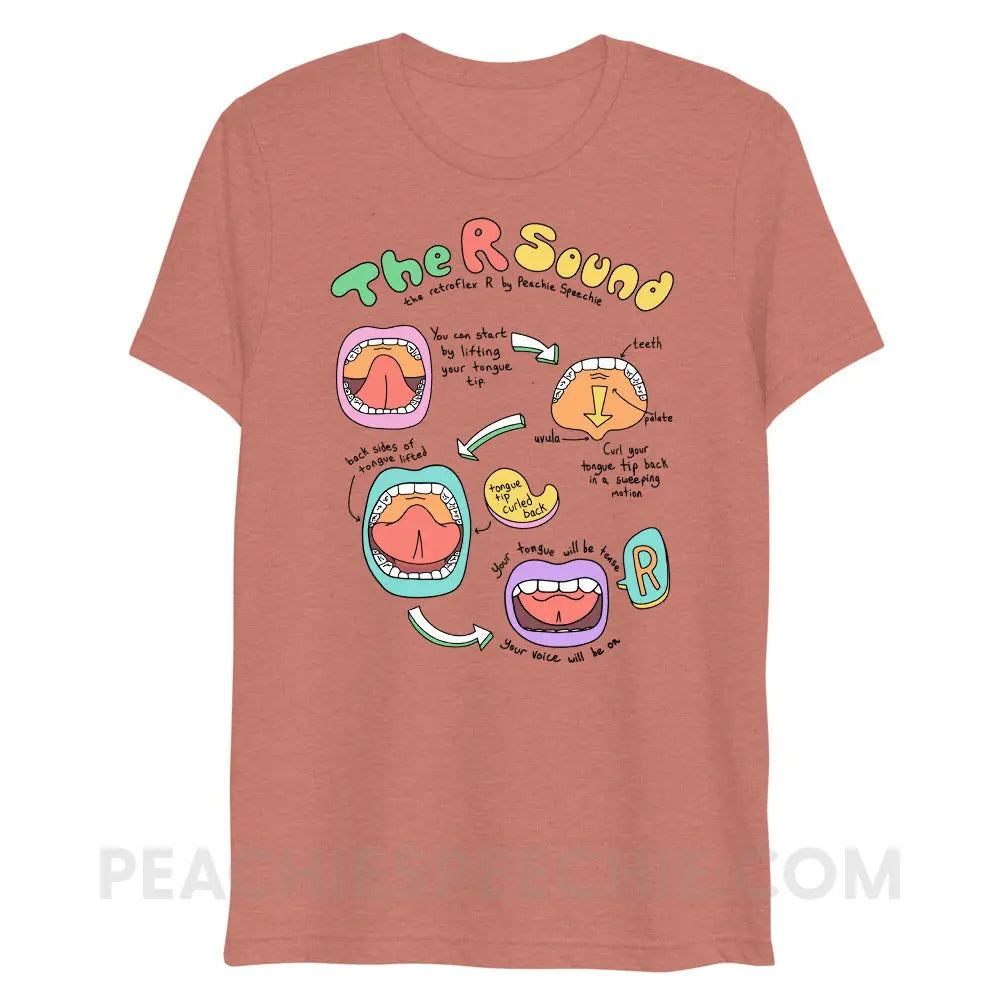 How To Say The Retroflex R Sound Tri-Blend Tee - Mauve Triblend / XS - peachiespeechie.com