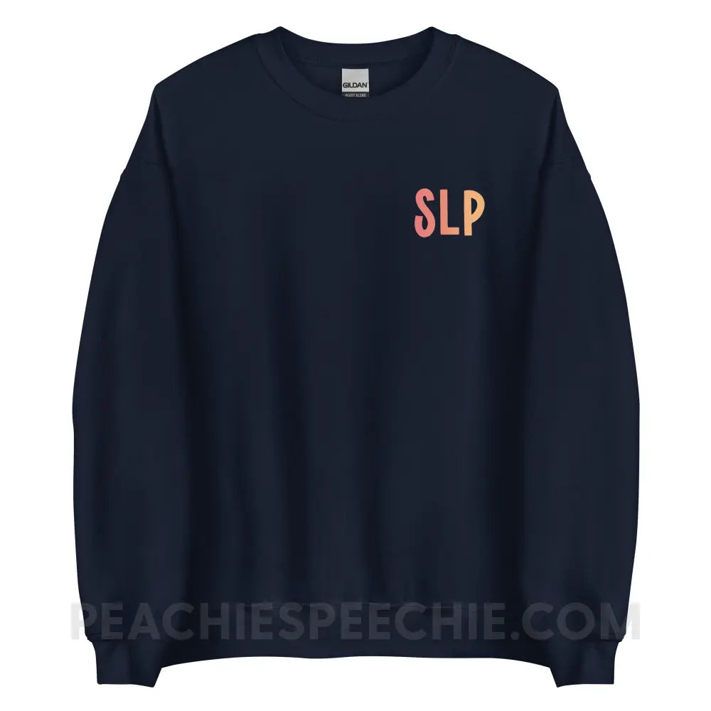 I am a… School Based SLP Classic Sweatshirt - Navy / S - peachiespeechie.com