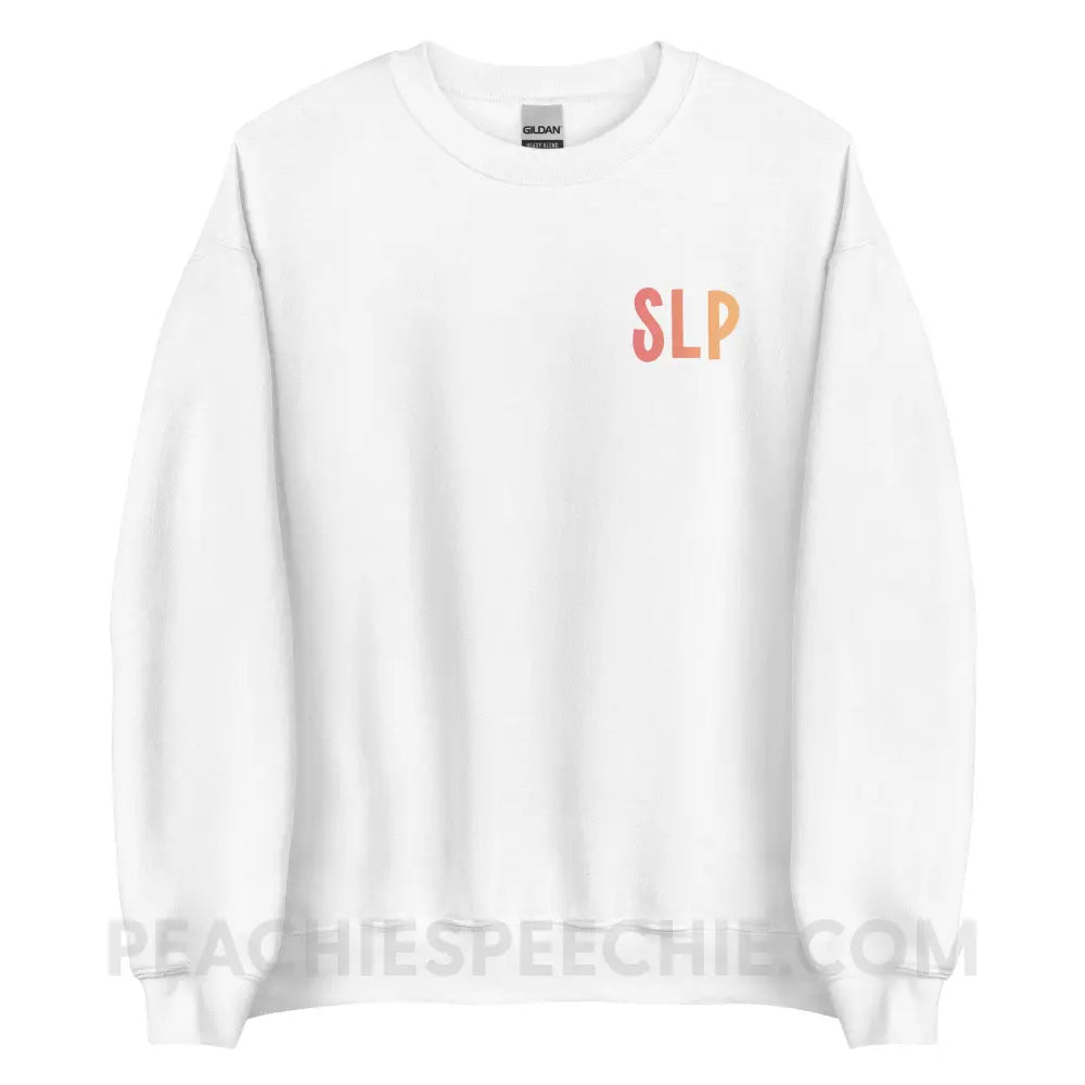 I am a… School Based SLP Classic Sweatshirt - White / S - peachiespeechie.com