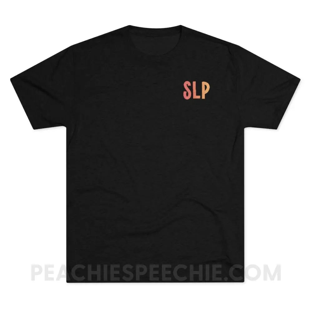 I am a… School Based SLP Vintage Tri-Blend - Black / S - T-Shirt peachiespeechie.com