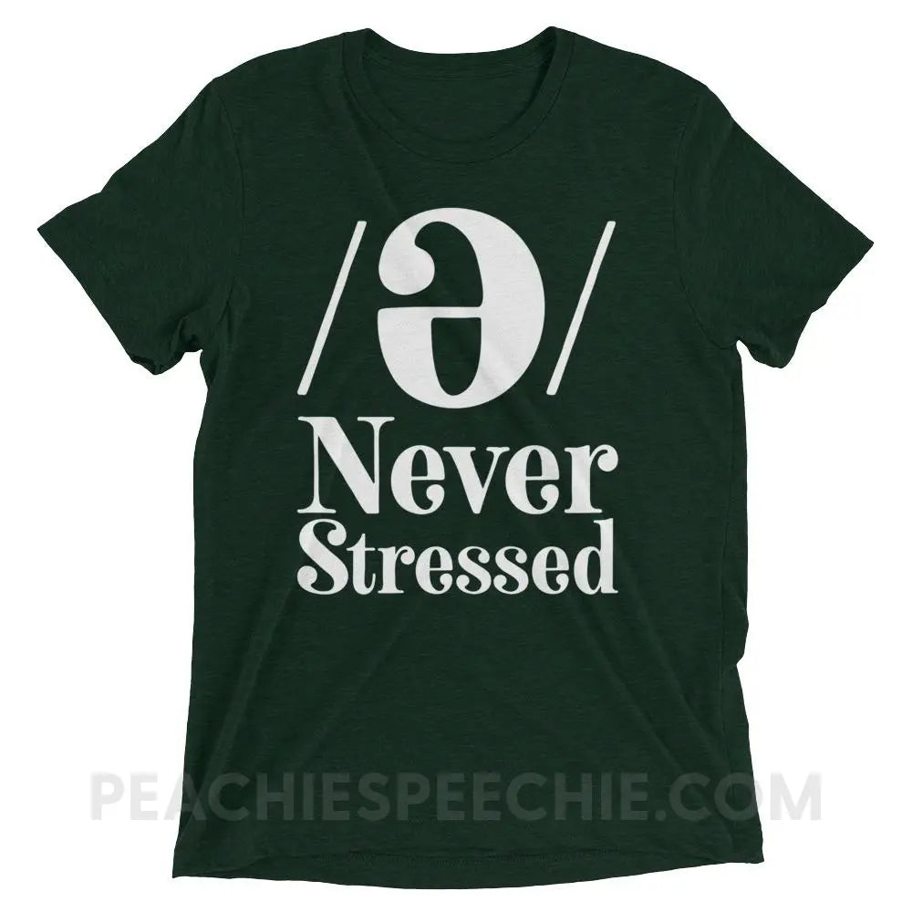 Schwa Tri-Blend Tee - Emerald Triblend / XS - T-Shirts & Tops peachiespeechie.com