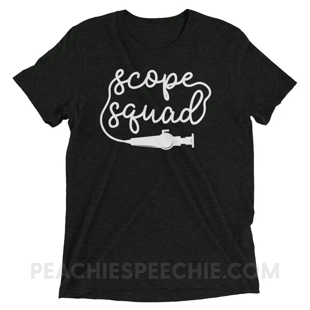Scope Squad Tri-Blend Tee - Charcoal-Black Triblend / XS - T-Shirts & Tops peachiespeechie.com