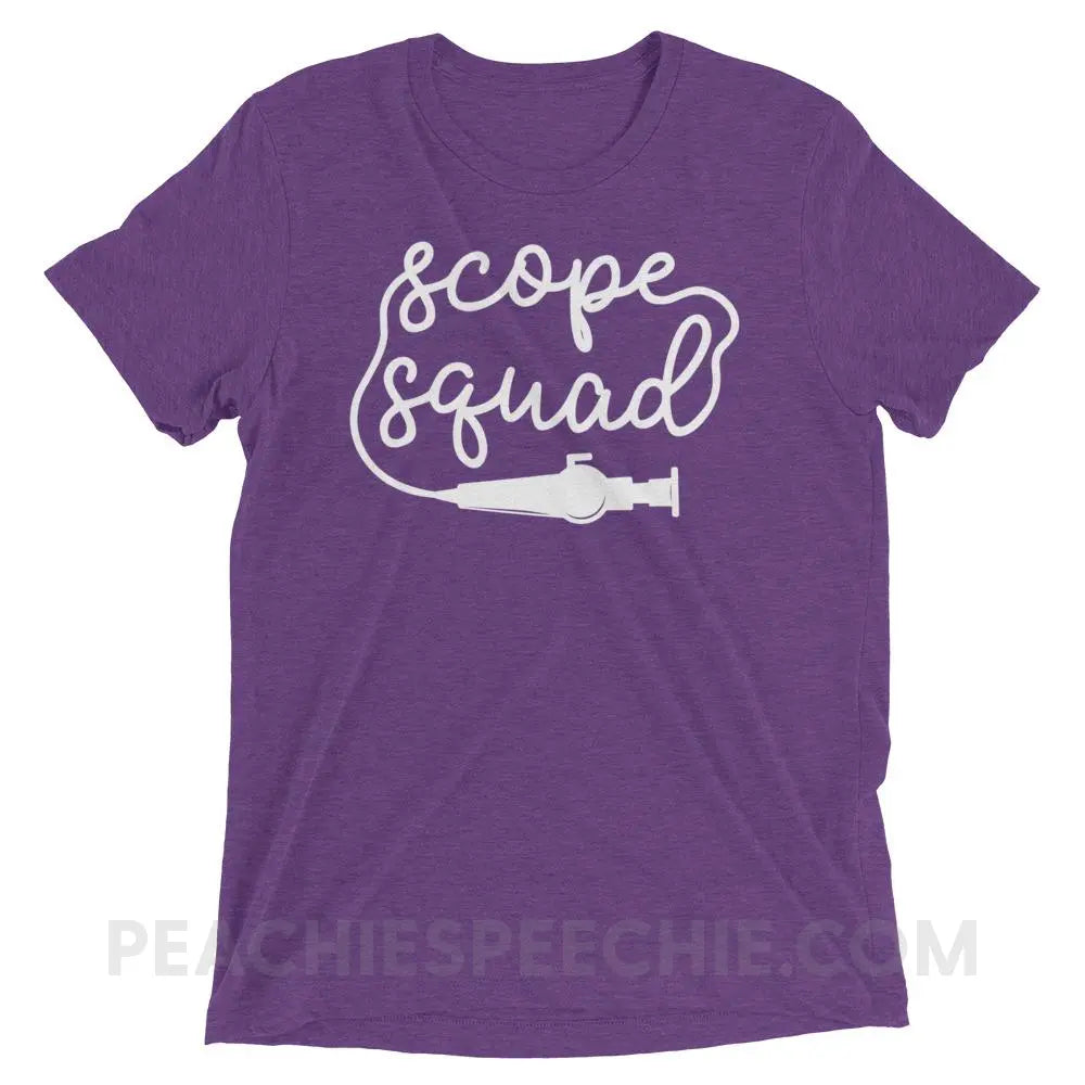 Scope Squad Tri-Blend Tee - Purple Triblend / XS - T-Shirts & Tops peachiespeechie.com
