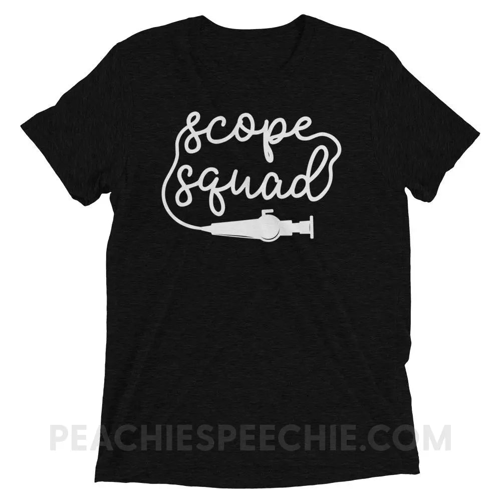 Scope Squad Tri-Blend Tee - Solid Black Triblend / XS - T-Shirts & Tops peachiespeechie.com