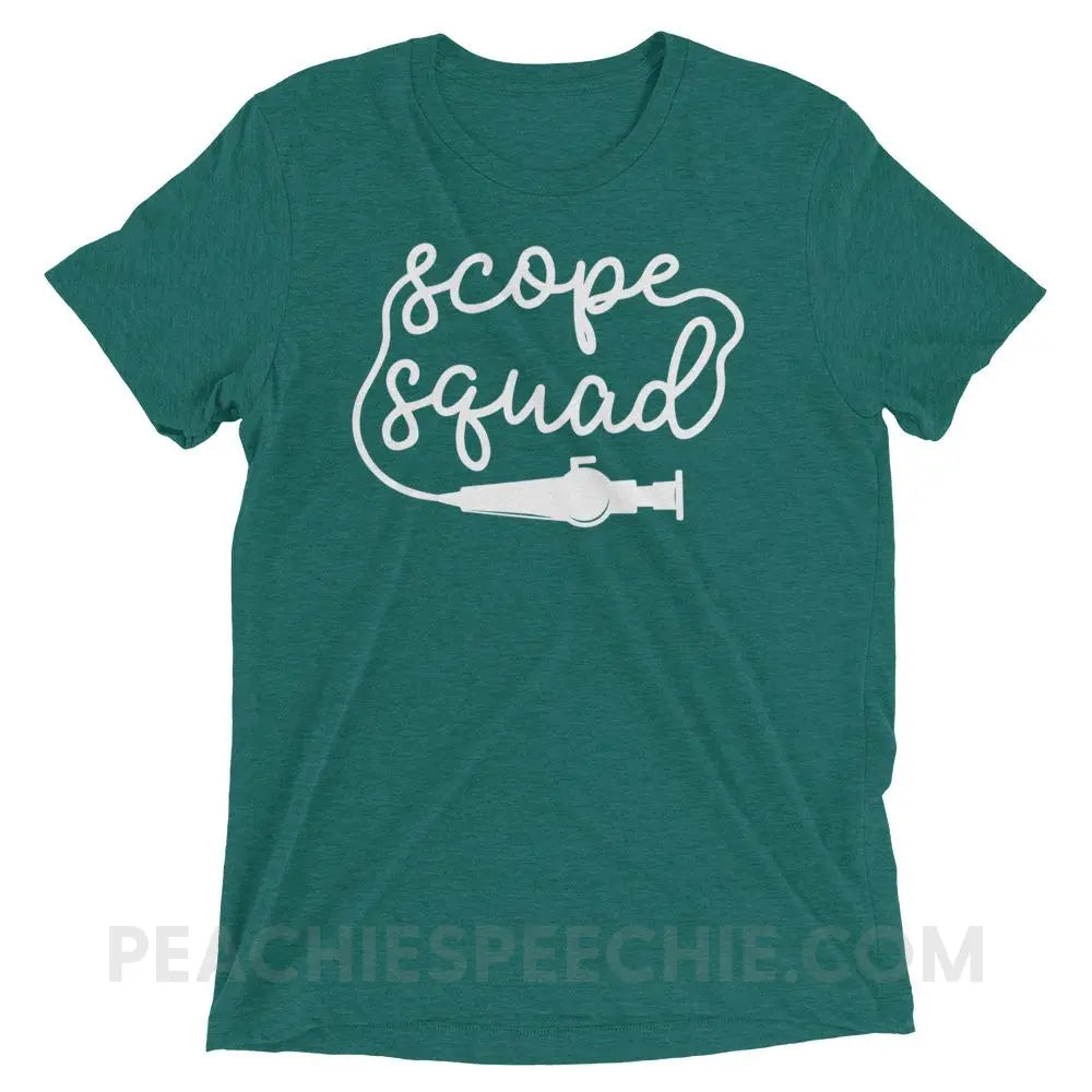 Scope Squad Tri-Blend Tee - Teal Triblend / XS - T-Shirts & Tops peachiespeechie.com