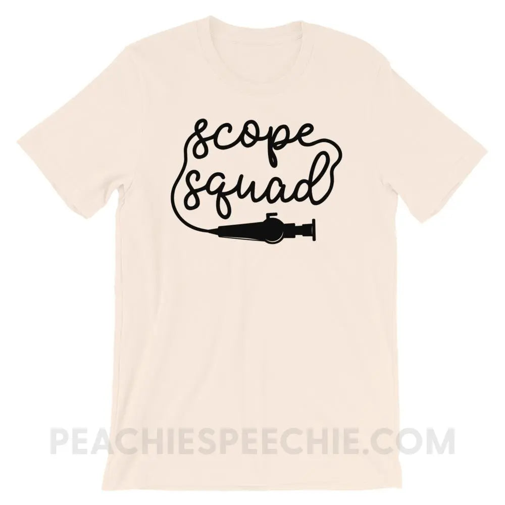 Scope Squad Premium Soft Tee - Cream / S - T-Shirts & Tops peachiespeechie.com