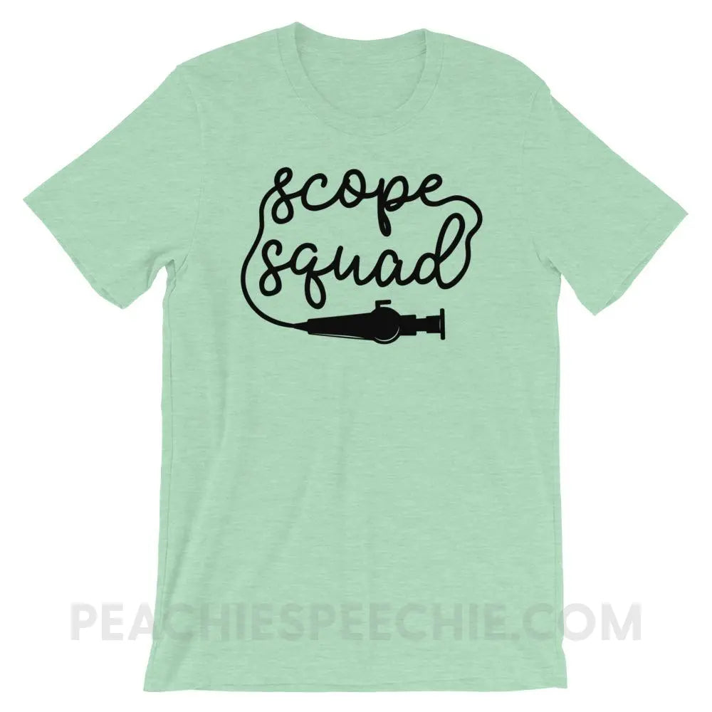Scope Squad Premium Soft Tee - Heather Prism Mint / XS - T-Shirts & Tops peachiespeechie.com