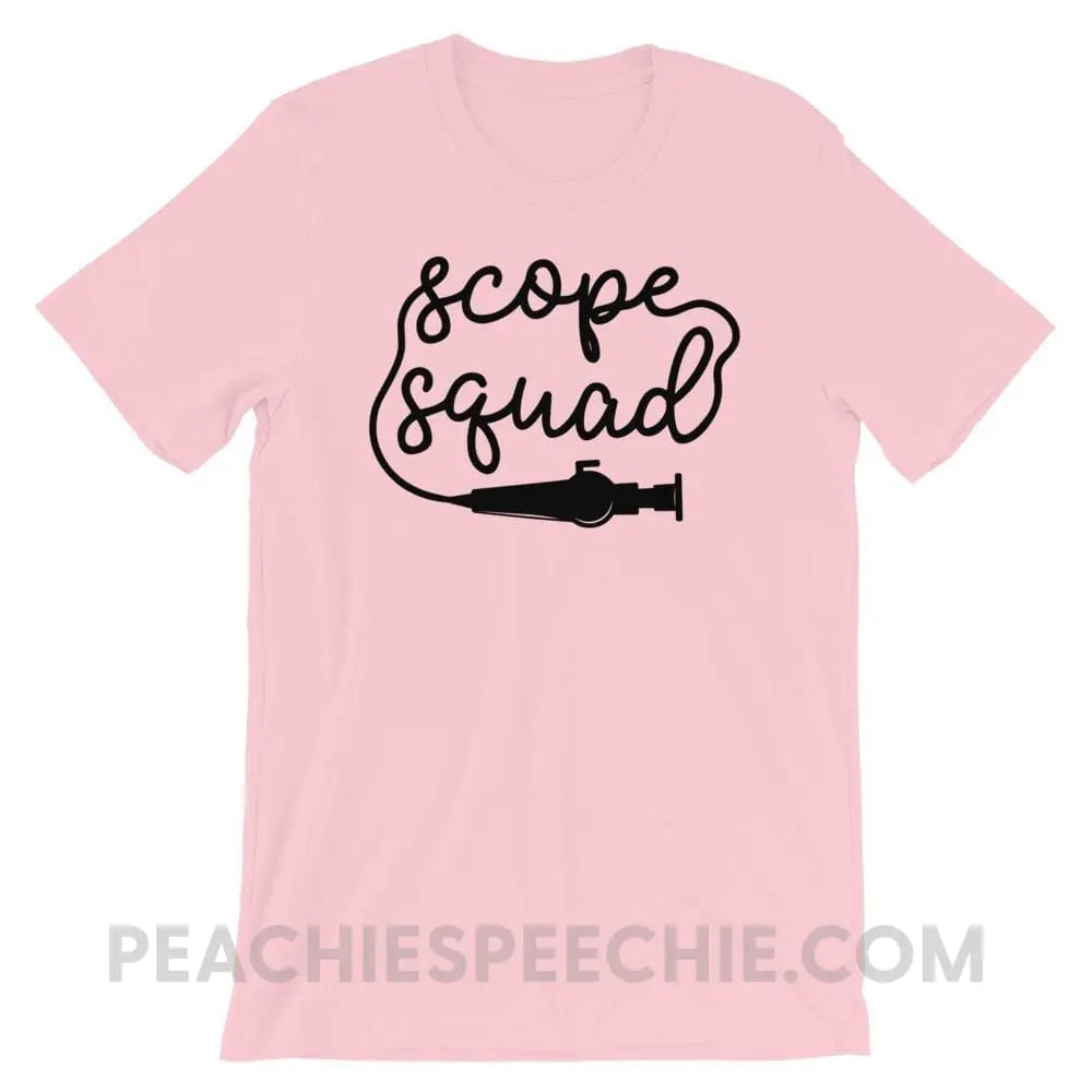 Scope Squad Premium Soft Tee - Pink / S - T-Shirts & Tops peachiespeechie.com