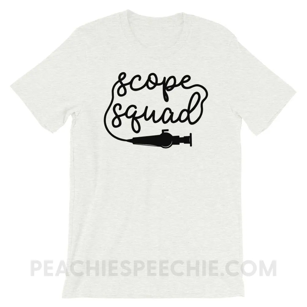 Scope Squad Premium Soft Tee - Ash / S - T-Shirts & Tops peachiespeechie.com