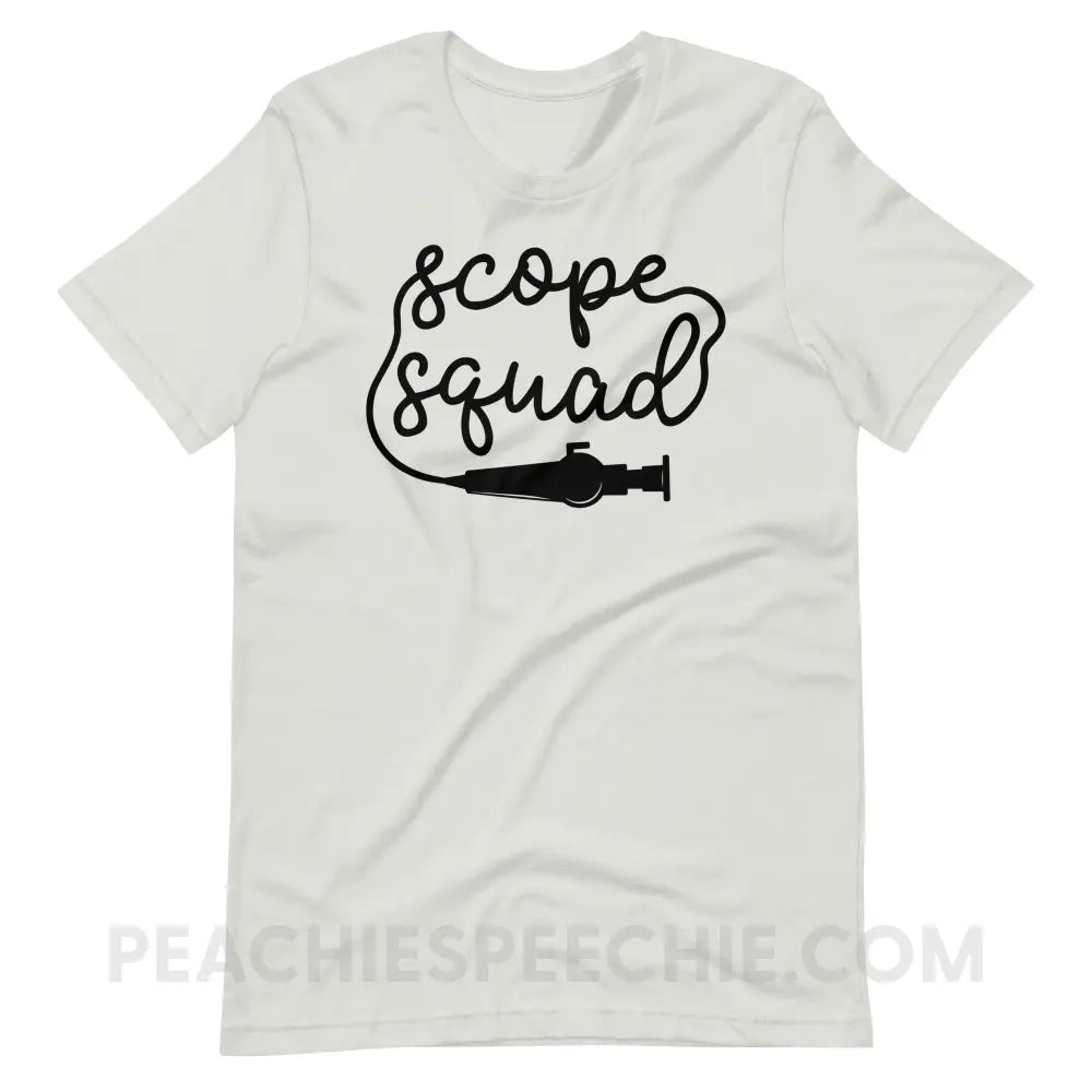 Scope Squad Premium Soft Tee - Silver / S - T-Shirts & Tops peachiespeechie.com