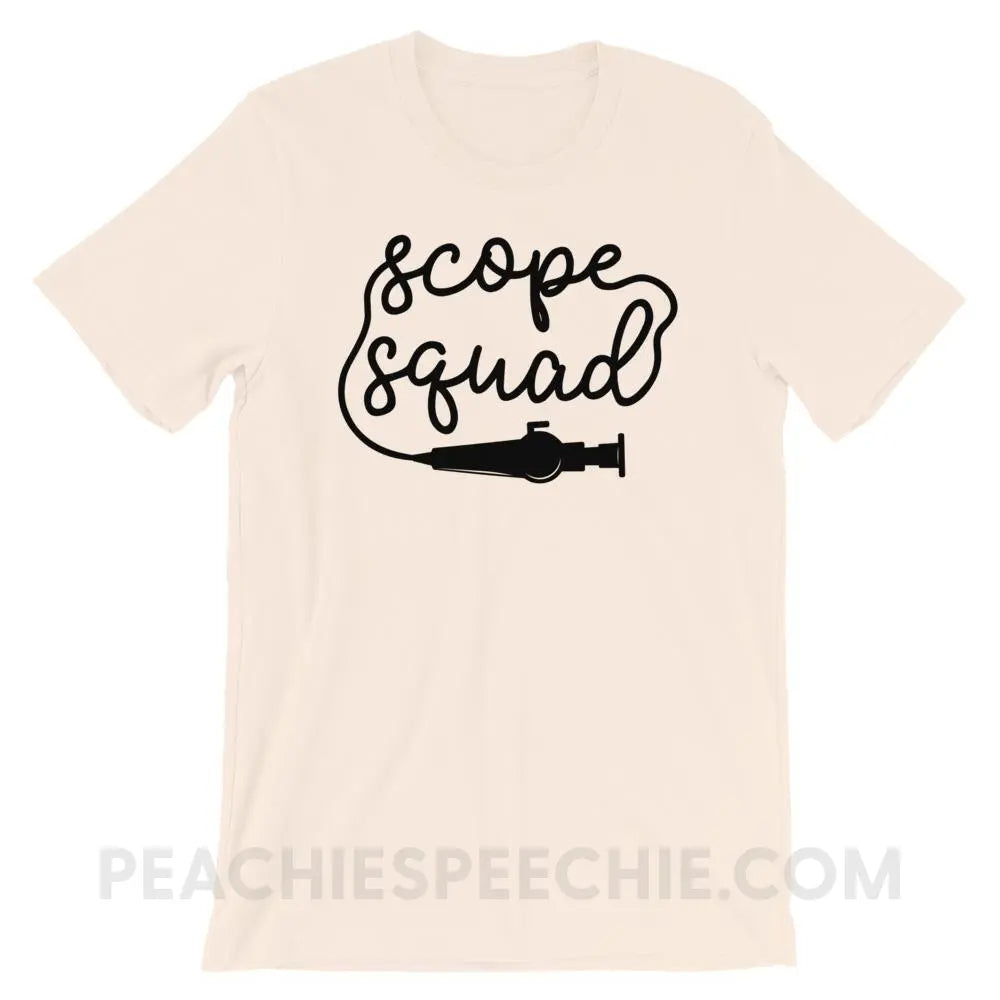 Scope Squad Premium Soft Tee - Cream / S - T-Shirts & Tops peachiespeechie.com