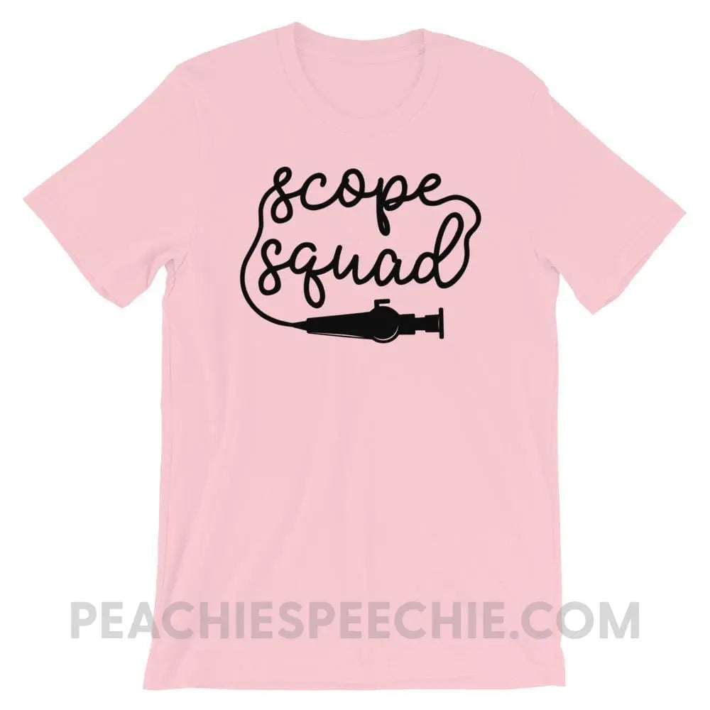 Scope Squad Premium Soft Tee - Pink / S - T-Shirts & Tops peachiespeechie.com