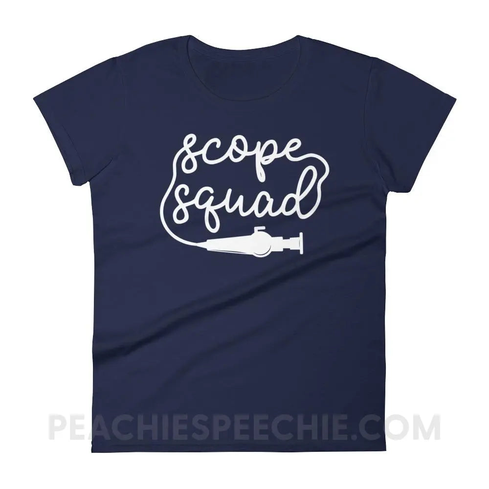 Scope Squad Women’s Trendy Tee - Navy / S T-Shirts & Tops peachiespeechie.com