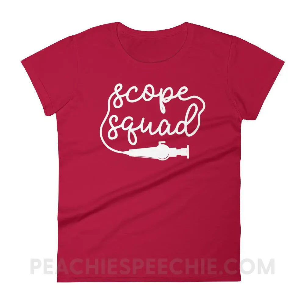 Scope Squad Women’s Trendy Tee - Red / S T-Shirts & Tops peachiespeechie.com