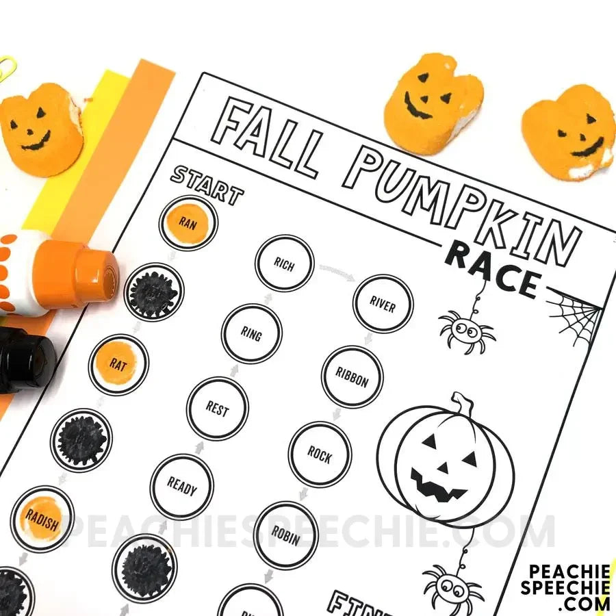 Seasonal Articulation Race Bundle for Speech Therapy - Materials peachiespeechie.com