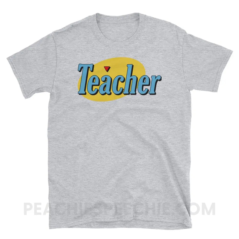 Seinfeld Teacher Classic Tee - Sport Grey / S - T-Shirts & Tops peachiespeechie.com