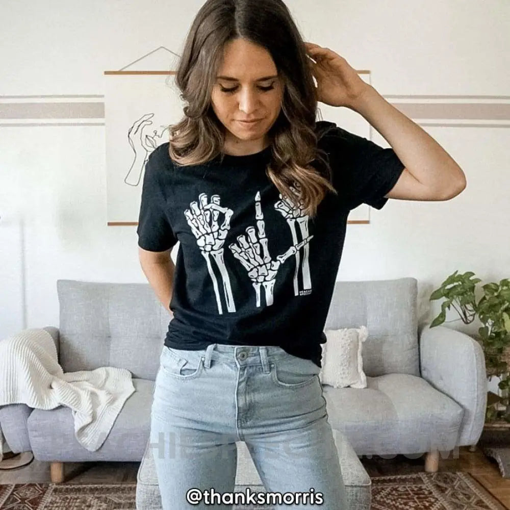 Skeleton SLP Classic Tee - T-Shirts & Tops peachiespeechie.com