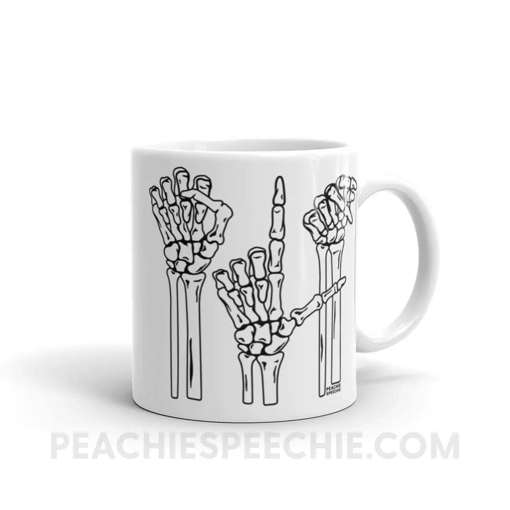 Skeleton SLP Coffee Mug - 11oz - Mugs peachiespeechie.com