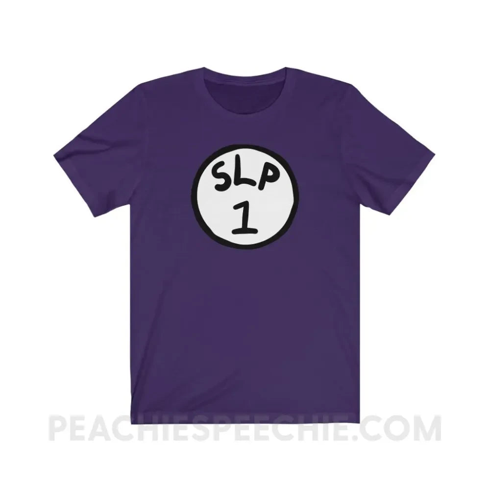 SLP 1 Premium Soft Tee - Team Purple / XS - T-Shirt peachiespeechie.com