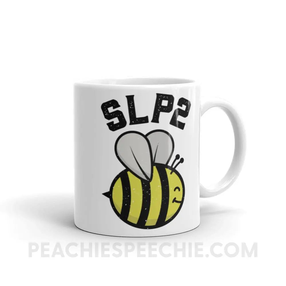 SLP 2 Bee Coffee Mug - 11oz - Mugs peachiespeechie.com