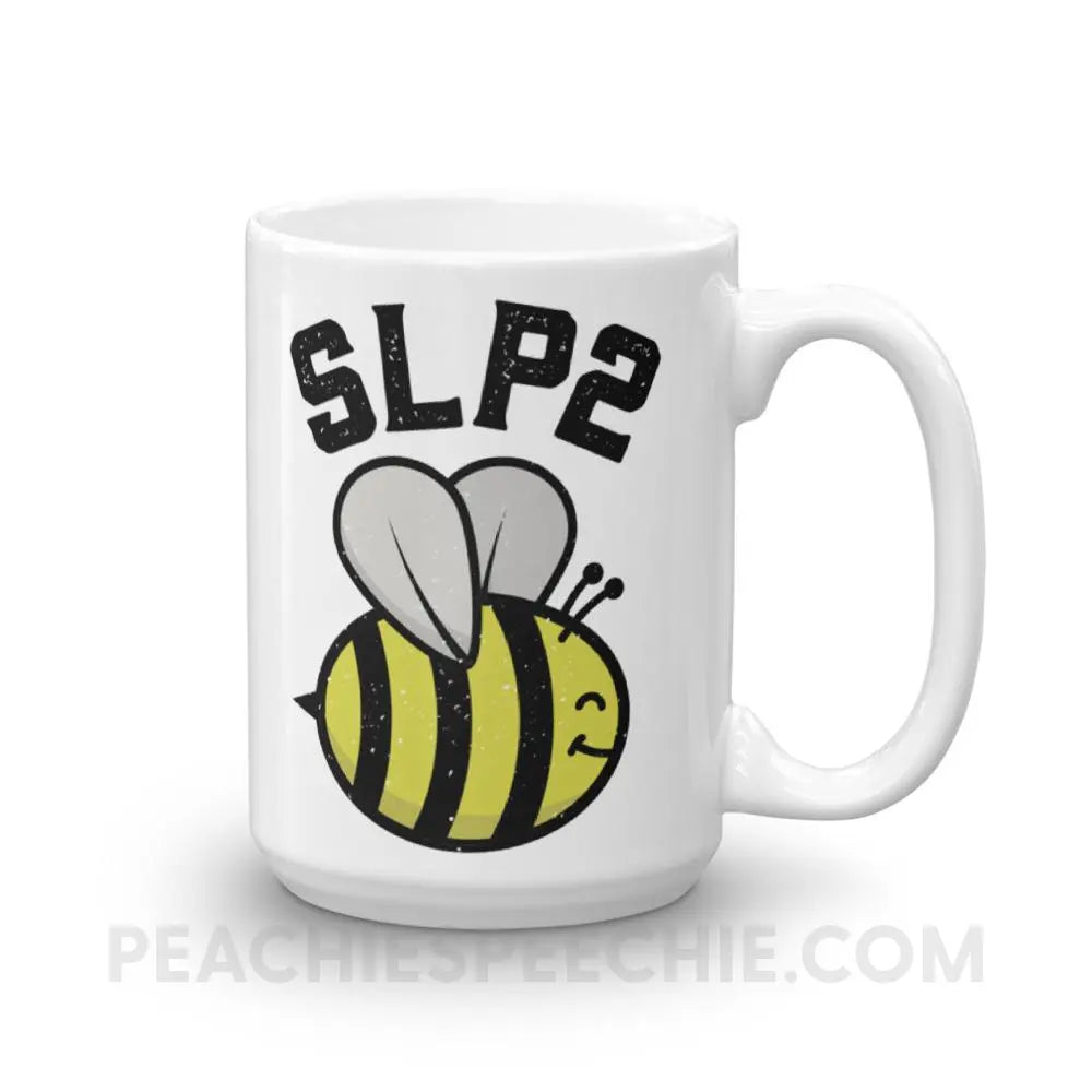 SLP 2 Bee Coffee Mug - 15oz - Mugs peachiespeechie.com