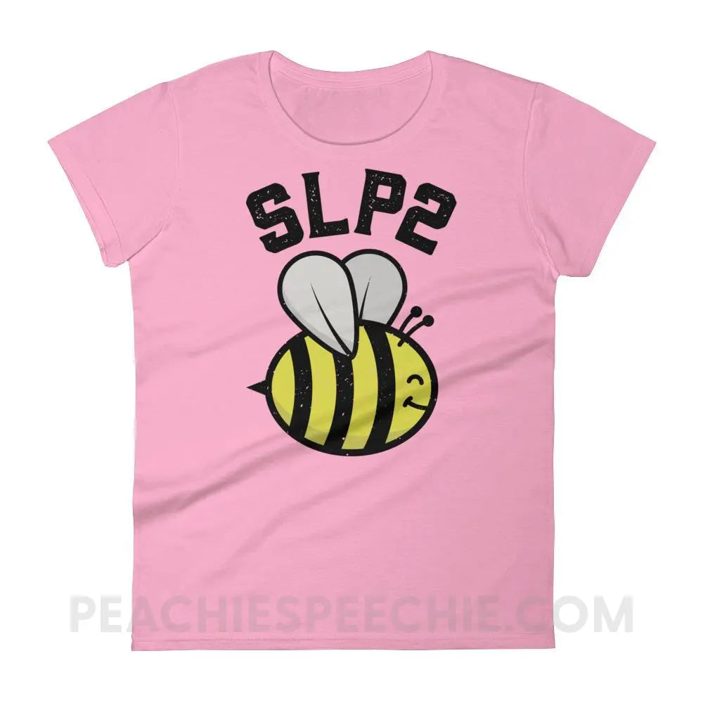 SLP 2 Bee Women’s Trendy Tee - CharityPink / S T-Shirts & Tops peachiespeechie.com