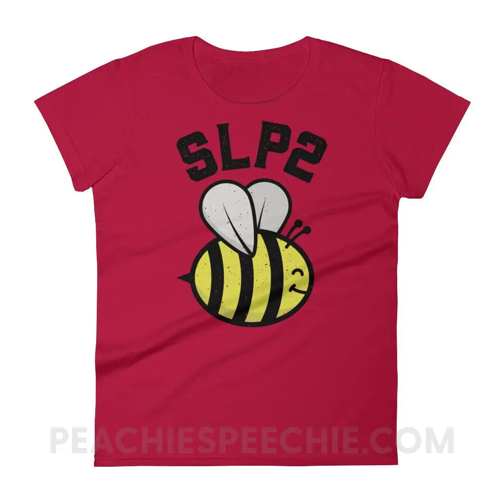 SLP 2 Bee Women’s Trendy Tee - Red / S T-Shirts & Tops peachiespeechie.com