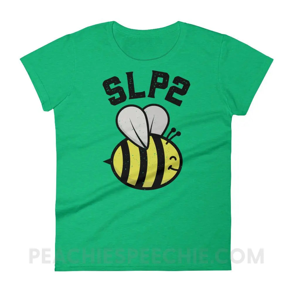 SLP 2 Bee Women’s Trendy Tee - T-Shirts & Tops peachiespeechie.com