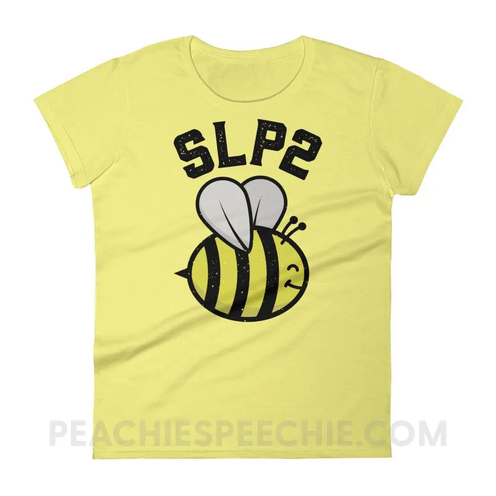 SLP 2 Bee Women’s Trendy Tee - T-Shirts & Tops peachiespeechie.com