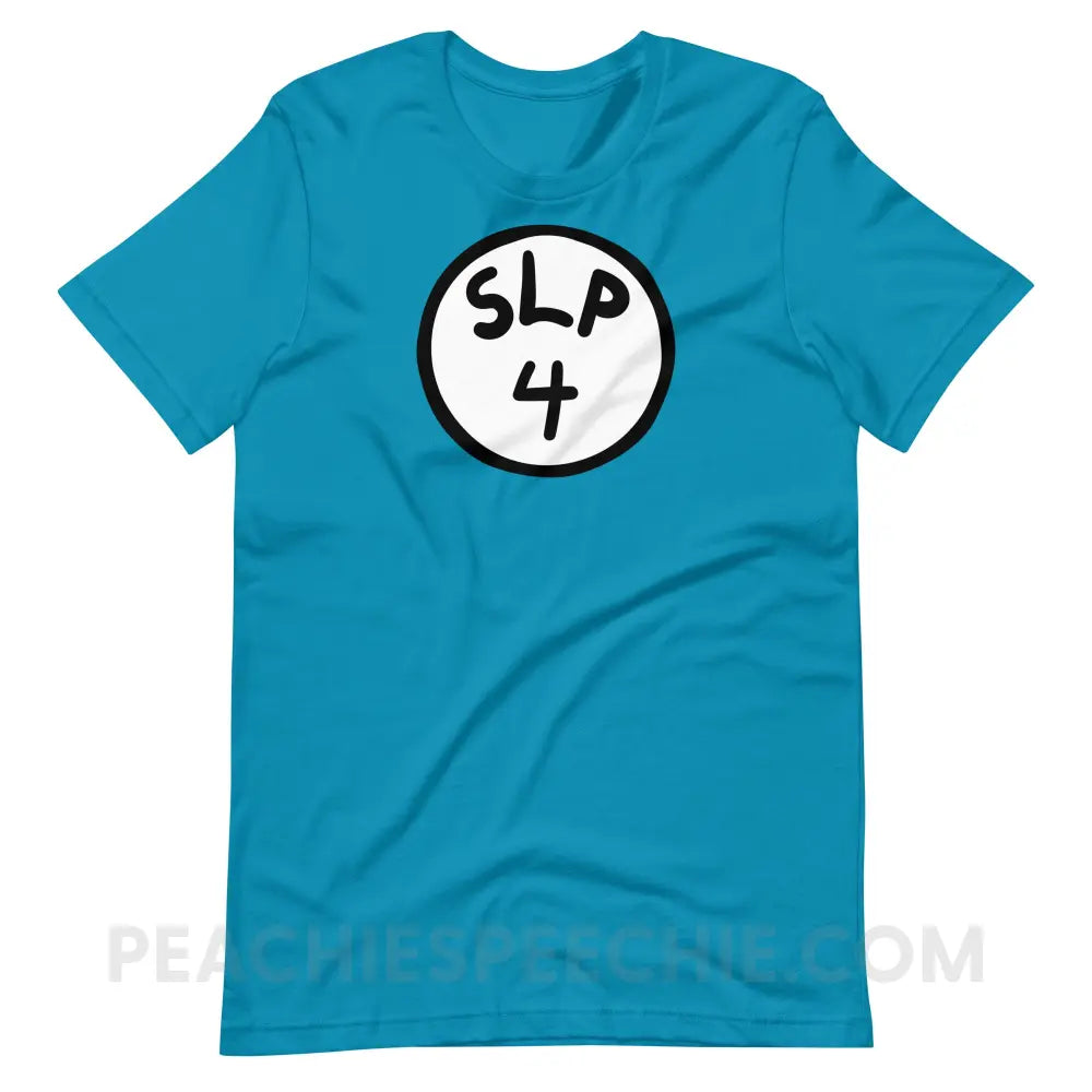SLP 4 Premium Soft Tee - Aqua / S - T-Shirt peachiespeechie.com